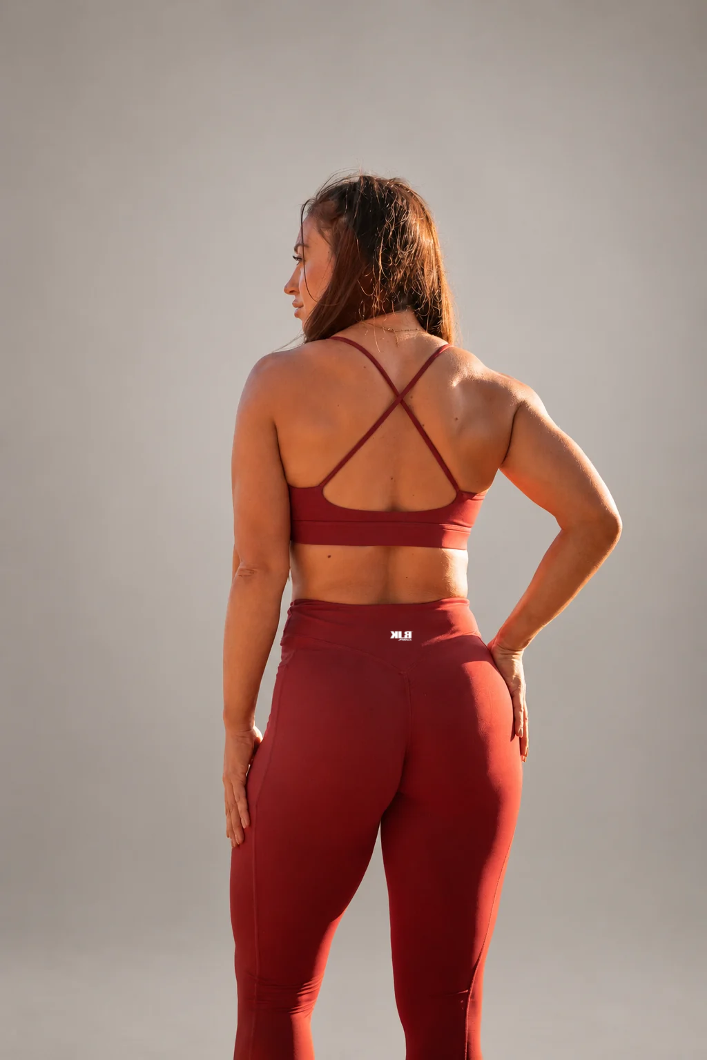 Leggins Mujer Burgundy - Imagen 2