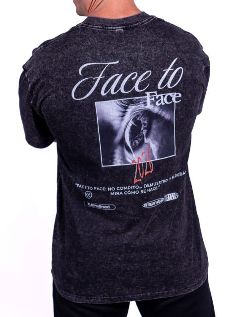 Camiseta Oversize Unisex Acid Black F2F