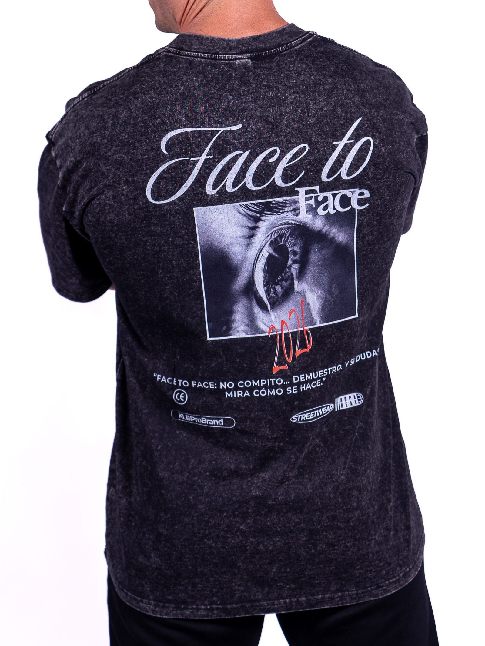 Camiseta Oversize Unisex Acid Black F2F