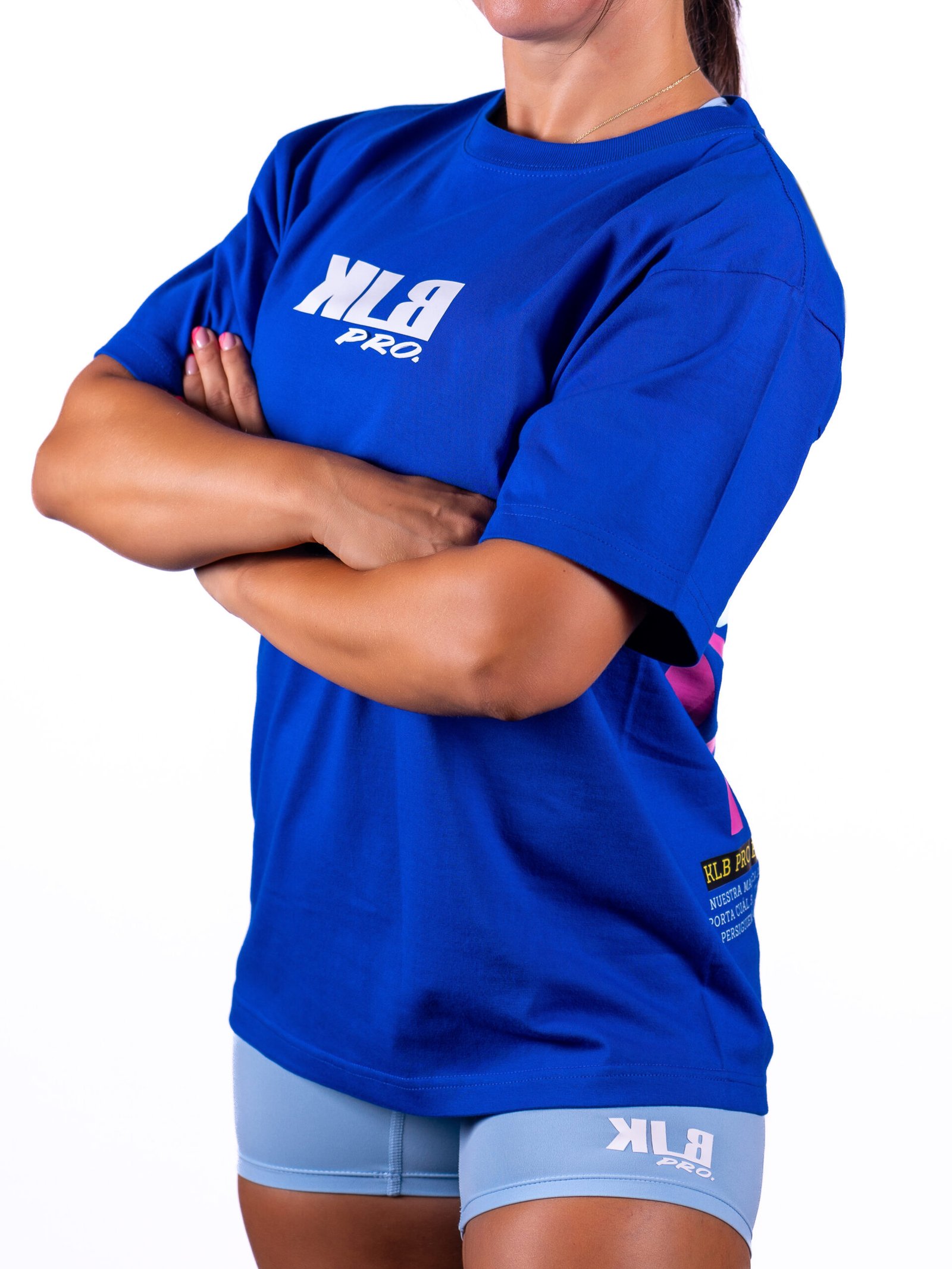 Camiseta Oversize Unisex AZUL - Imagen 4