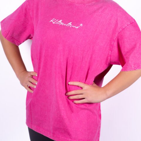 Camiseta Oversize Unisex Acid Pink
