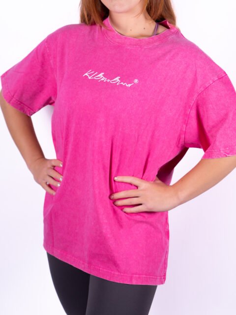 Camiseta Oversize Unisex Acid Pink